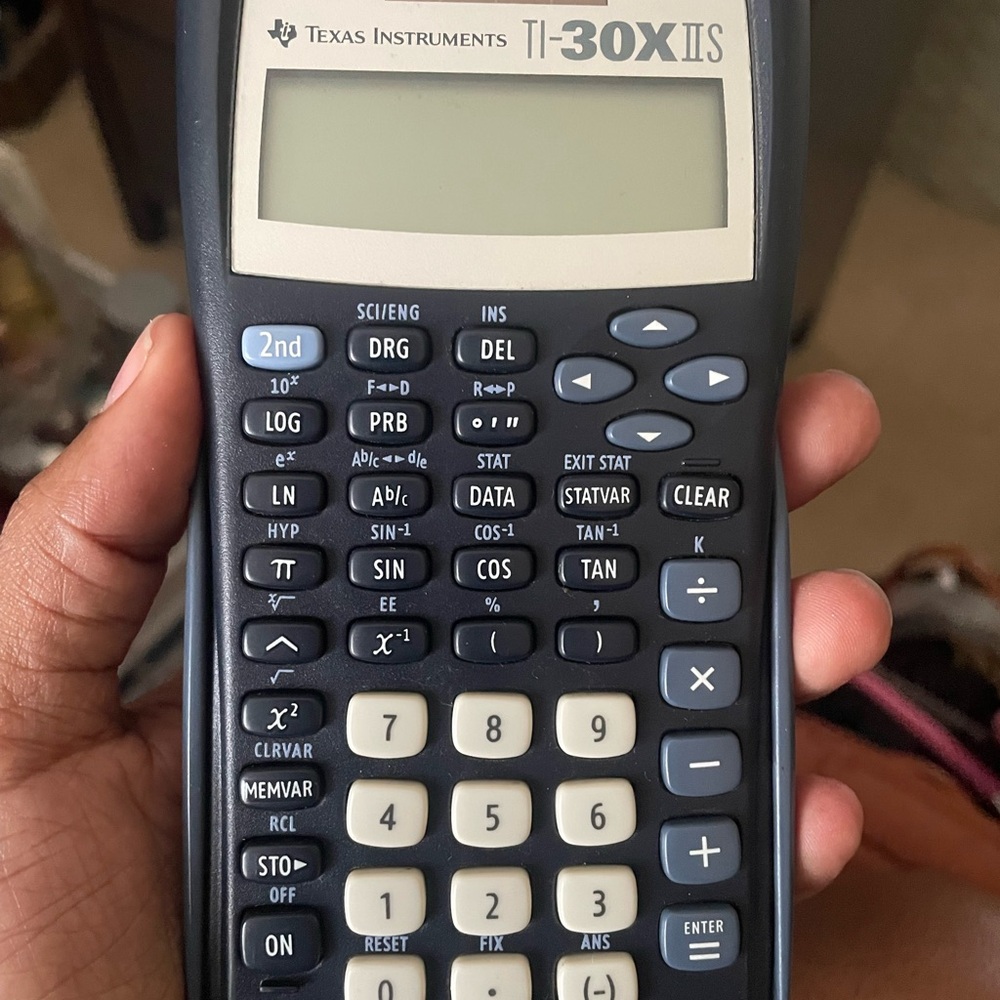 Texas Instruments TI-30X IIS Scientific Calculator - Navy and Cream